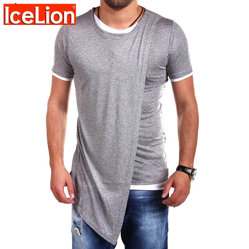 IceLion 2021 Summer Fake Two T shirt  ұĢ ..
